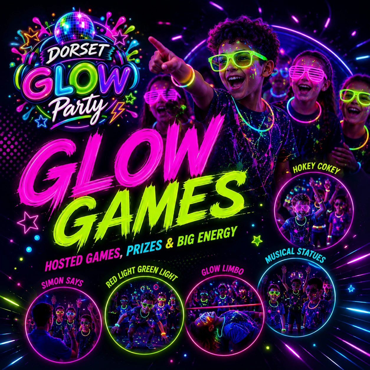 Dorset Glow Party games artwork